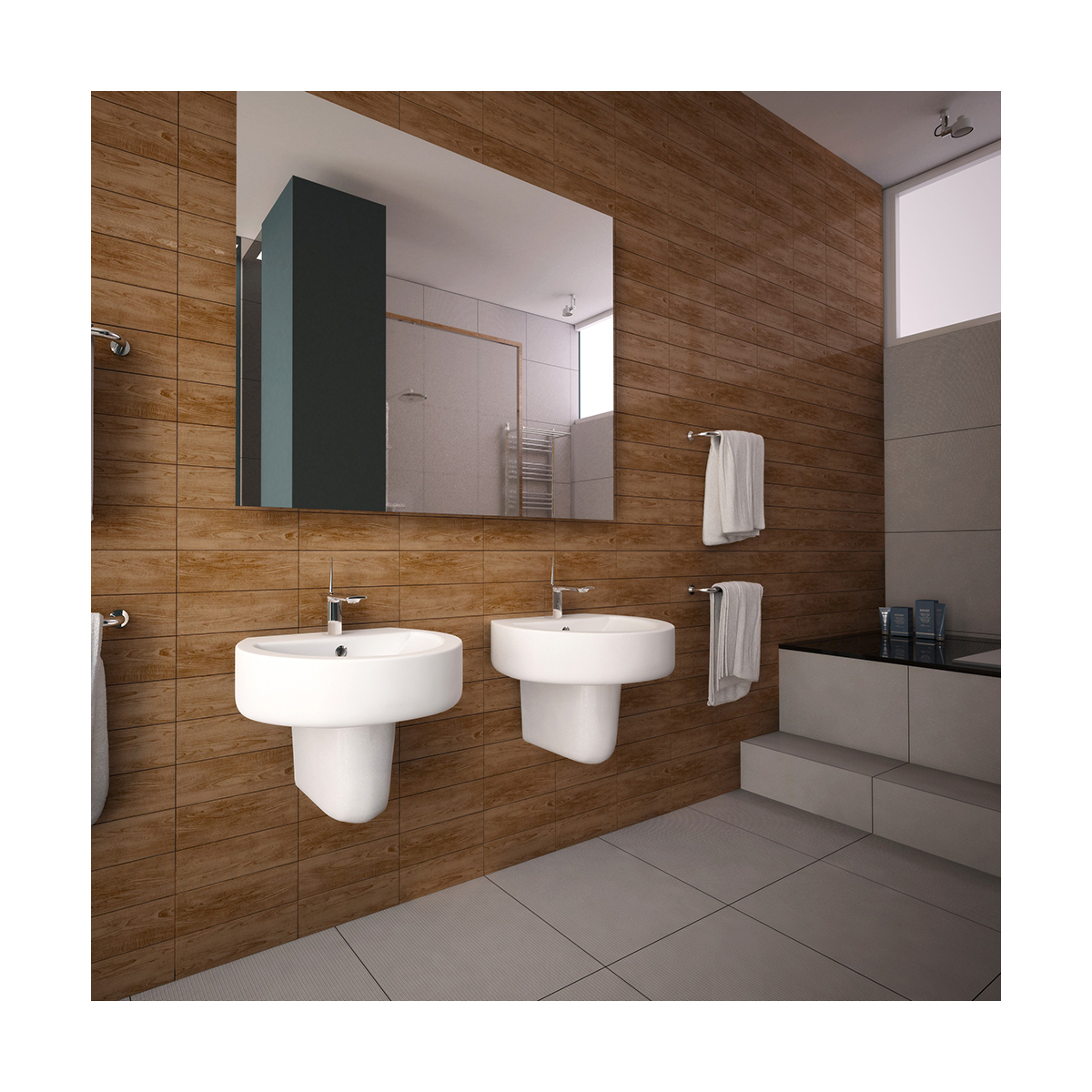 Раковина "best" белая "sanita luxe"  wb.pd/best/55-c/wht.g/s1