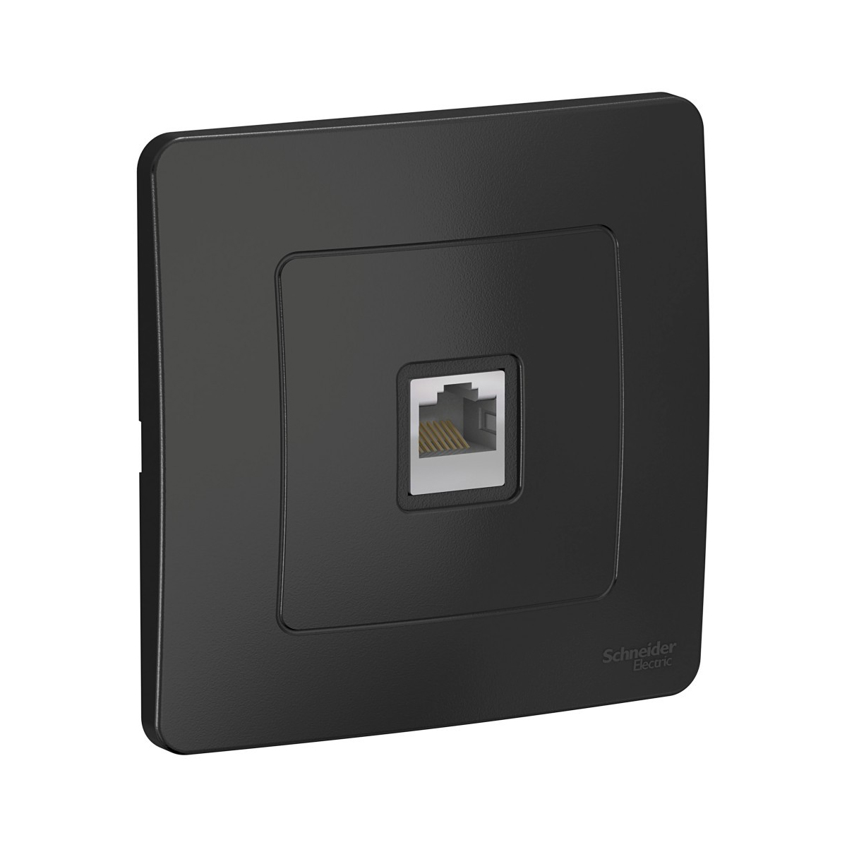 Розетка компьютерная "blanca" 1 местн. rj45, антрацит (1/10/20) "schneider"