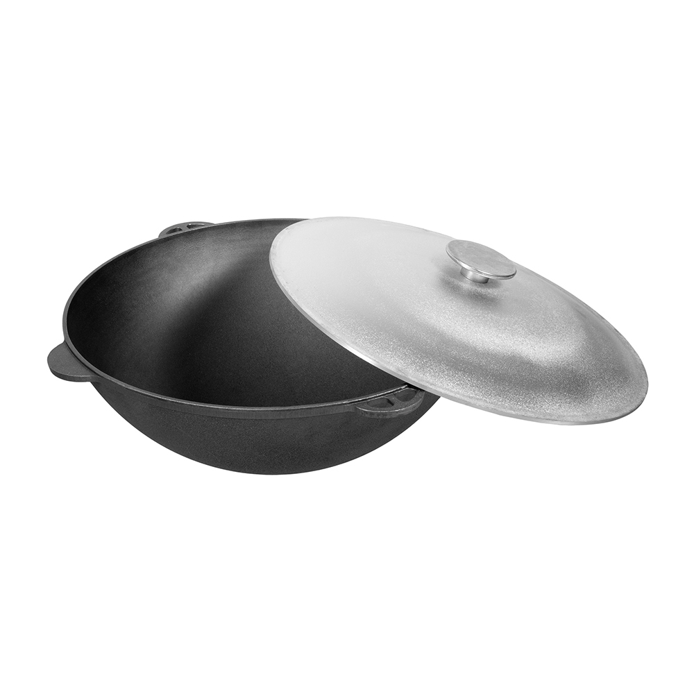 Казан чугунный 12 л с крышкой, в чехле (1) "boyscout" 61361