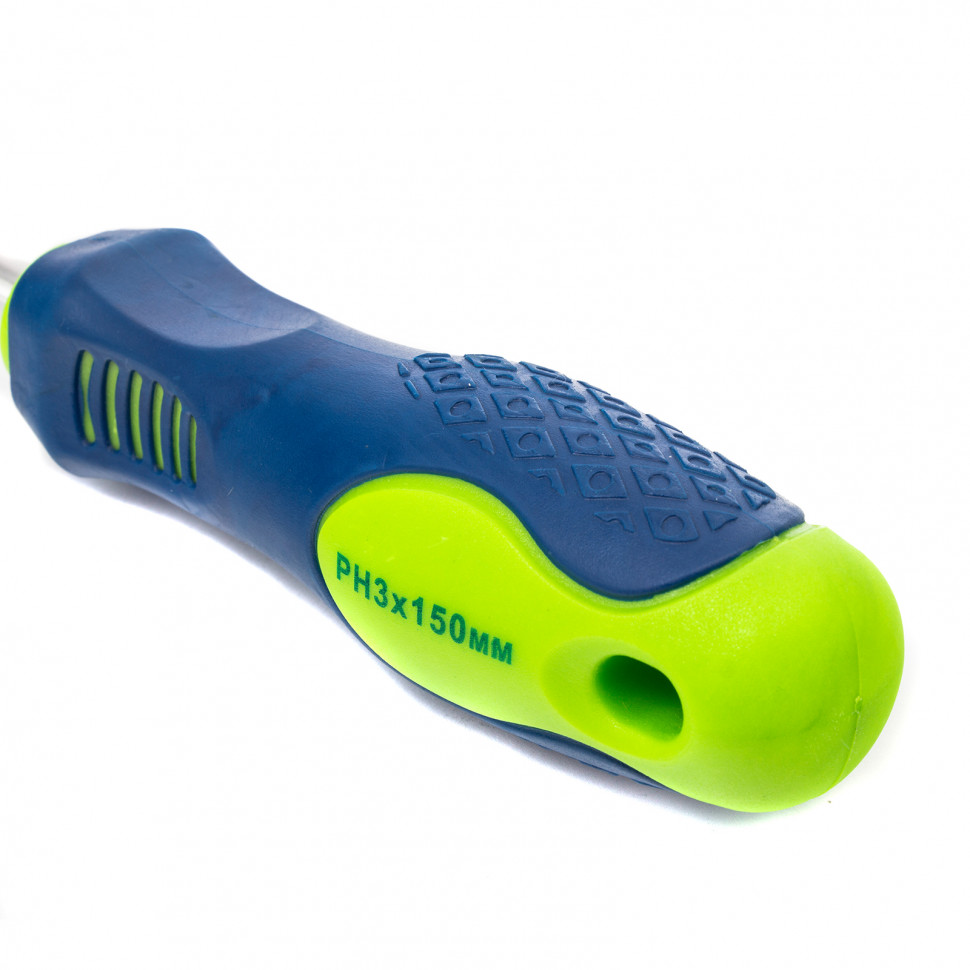 Отвертка, PH3 х 150 мм, CrV, двухкомпонентная рукоятка Сибртех (11851)