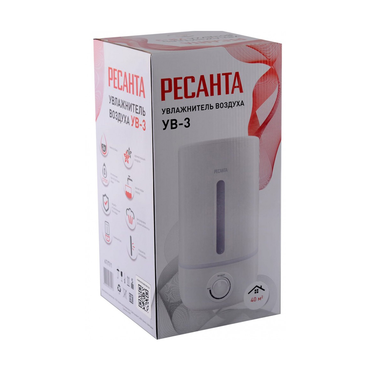 Увлажнитель воздуха ув-3  3 л (1) "ресанта"