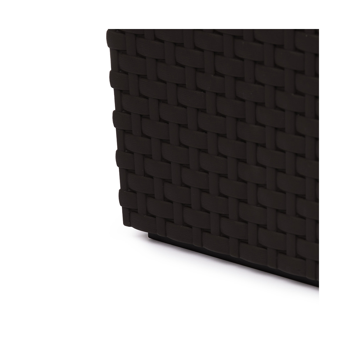 Кашпо для цветов напольное "ротанг"  220*220*410 мм (мокко) (1/7) "альтернатива" м8851