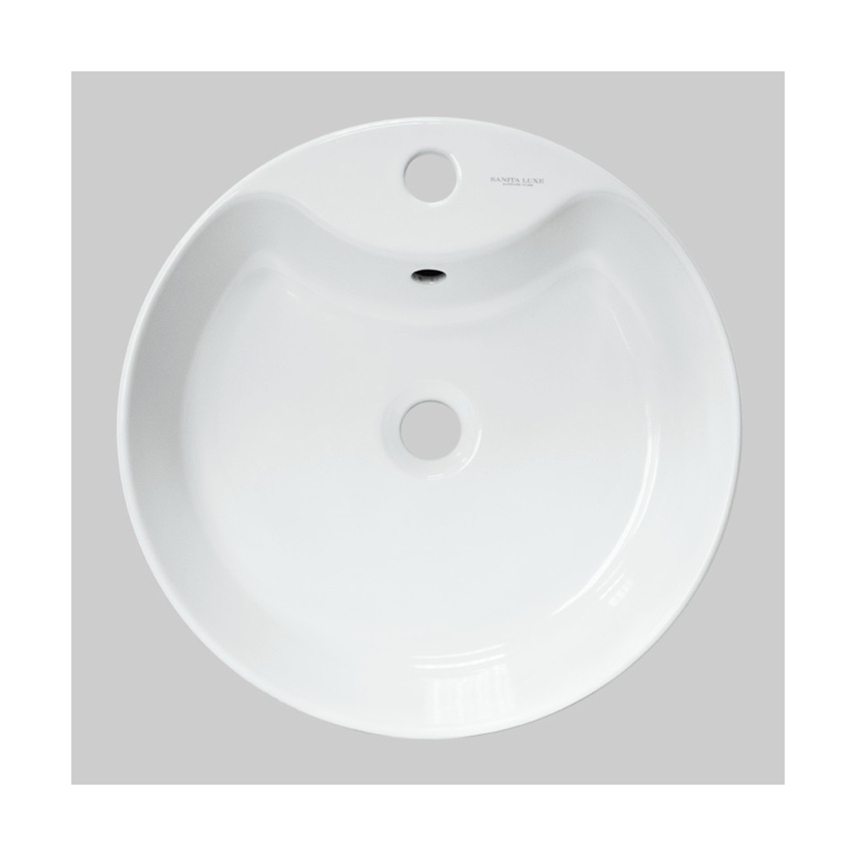 Раковина накладная "best shelf" уп белая "sanita luxe" wb.ct/best/43-c.shelf/wht.g/s1