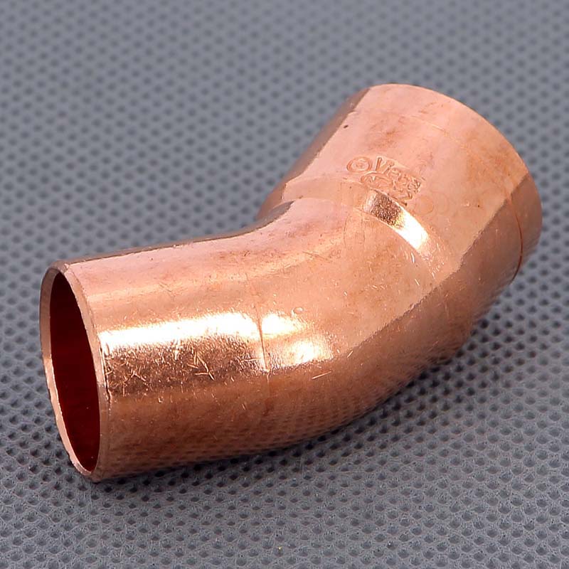 Угол однораструбный 45° VIEGA пайка 22 мм медный