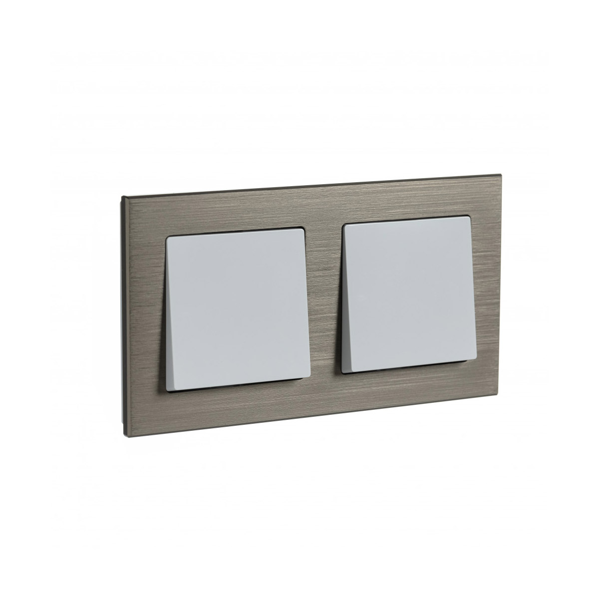 Рамка "atlasdesign nature" 2-х местн. универс., металл, латунь (1/8/16) "schneider"