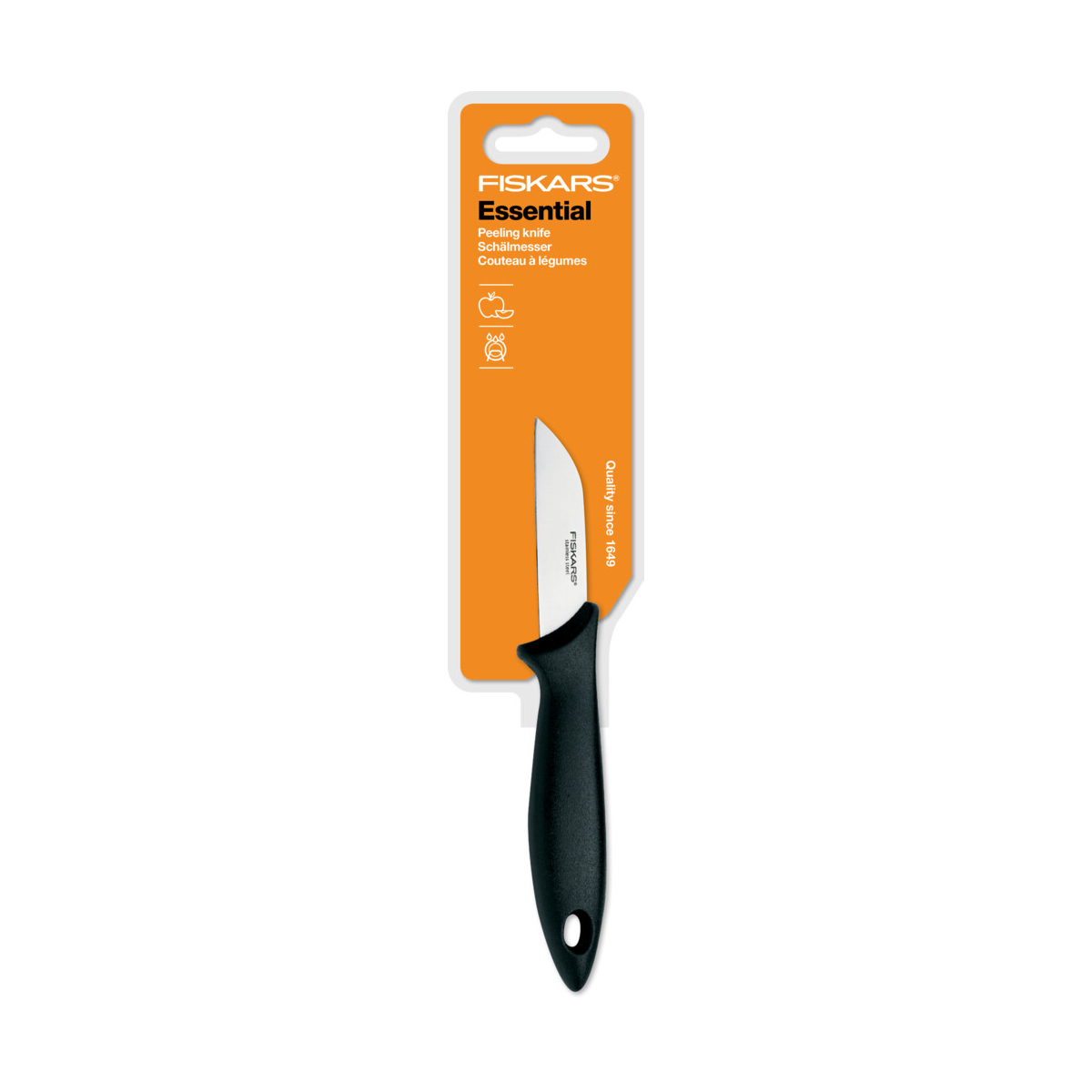 Нож для овощей "essential" 7 см (1/5) "fiskars" 1023780