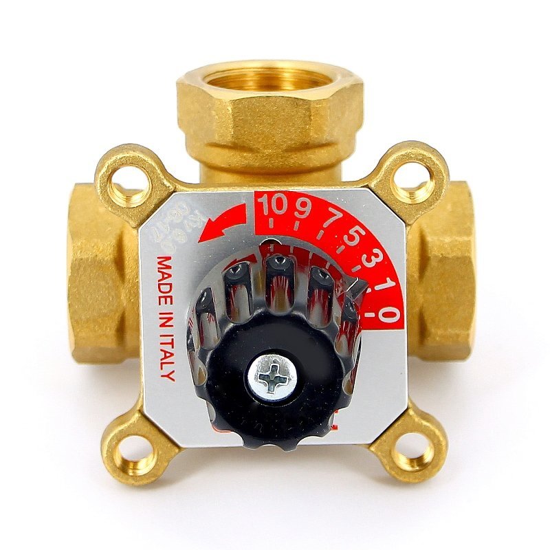 Клапан трехходовой смесительный 3/4" (ВР) Kvs 6 UNI-FITT