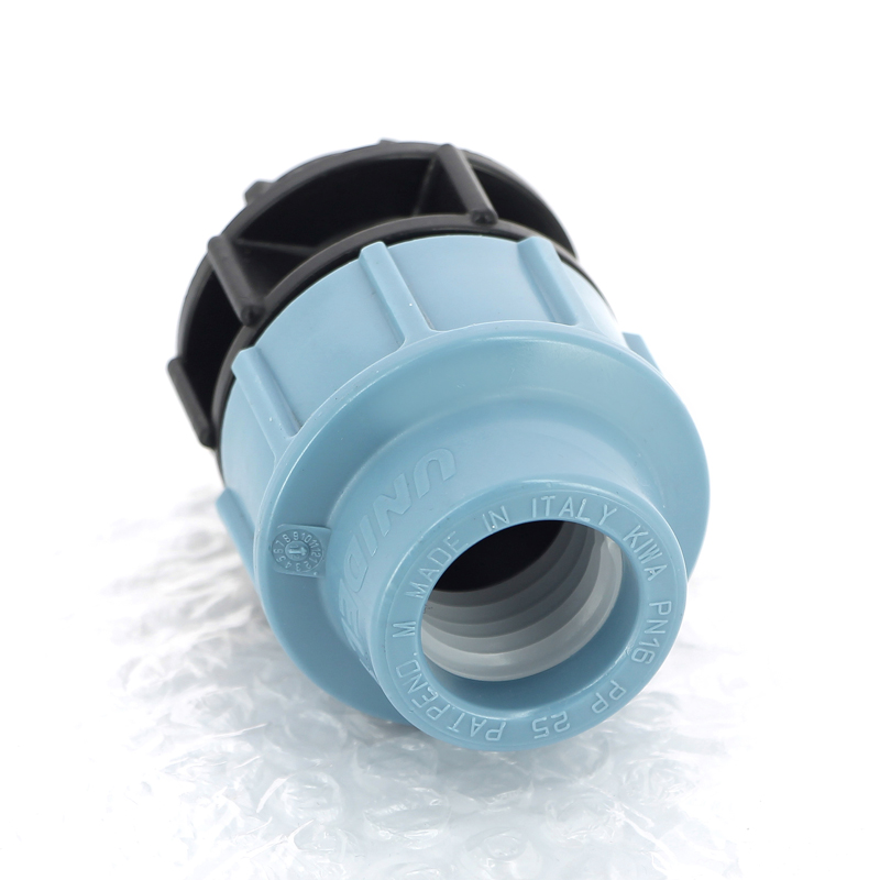 Муфта обжимная ВР 25 x 1/2" для водопроводных ПНД труб UNIDELTA