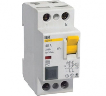 Автомат УЗО IEK