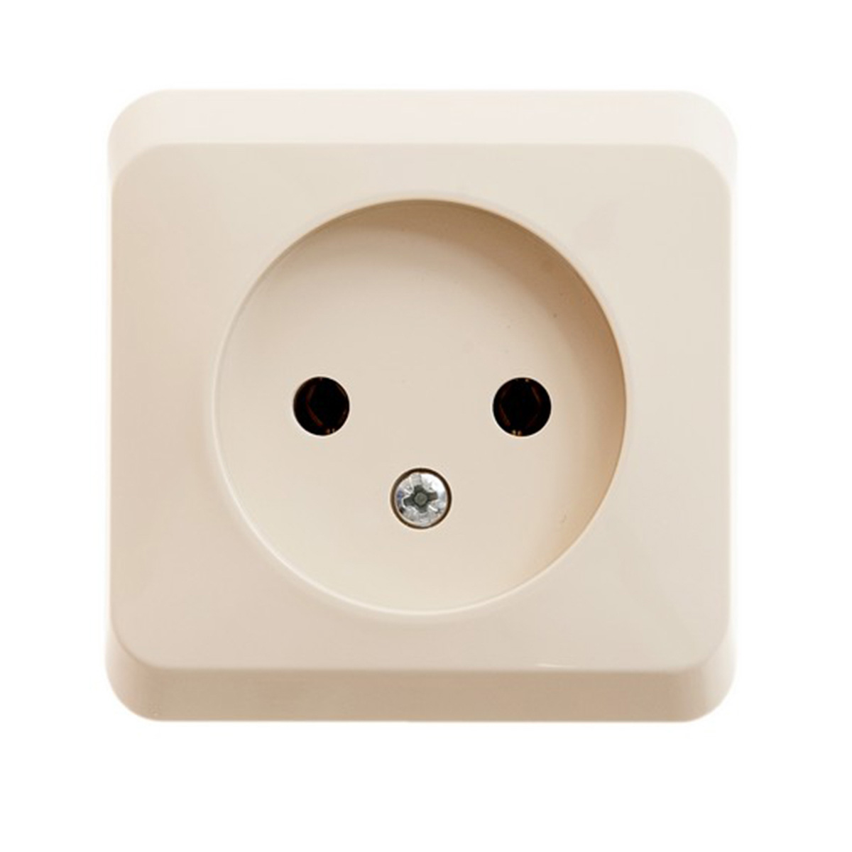 Розетка открыт. уст. "этюд" 1 местн. 16а, кремовый (1/25/200) "schneider"