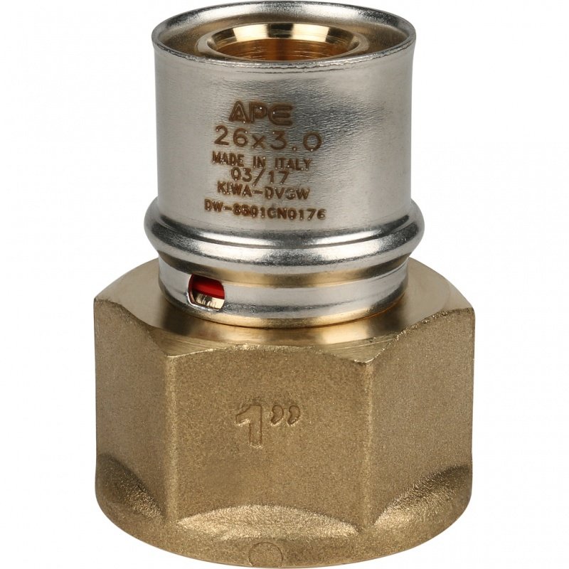 Муфта переходная под пресс 26 x 1" (ВР) STOUT для МП труб