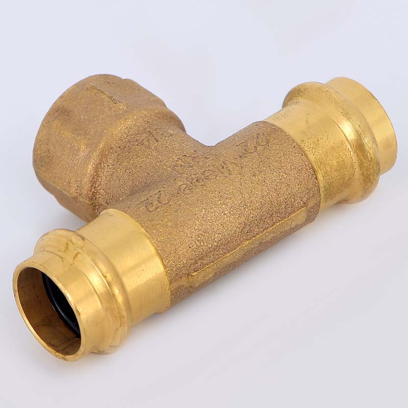 Тройник пресс-Н 22х3/4'x22 Sanpress VIEGA