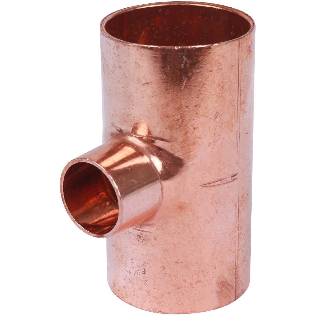 Тройник переходной 35х18х35 мм медный под пайку SANHA 15130351835