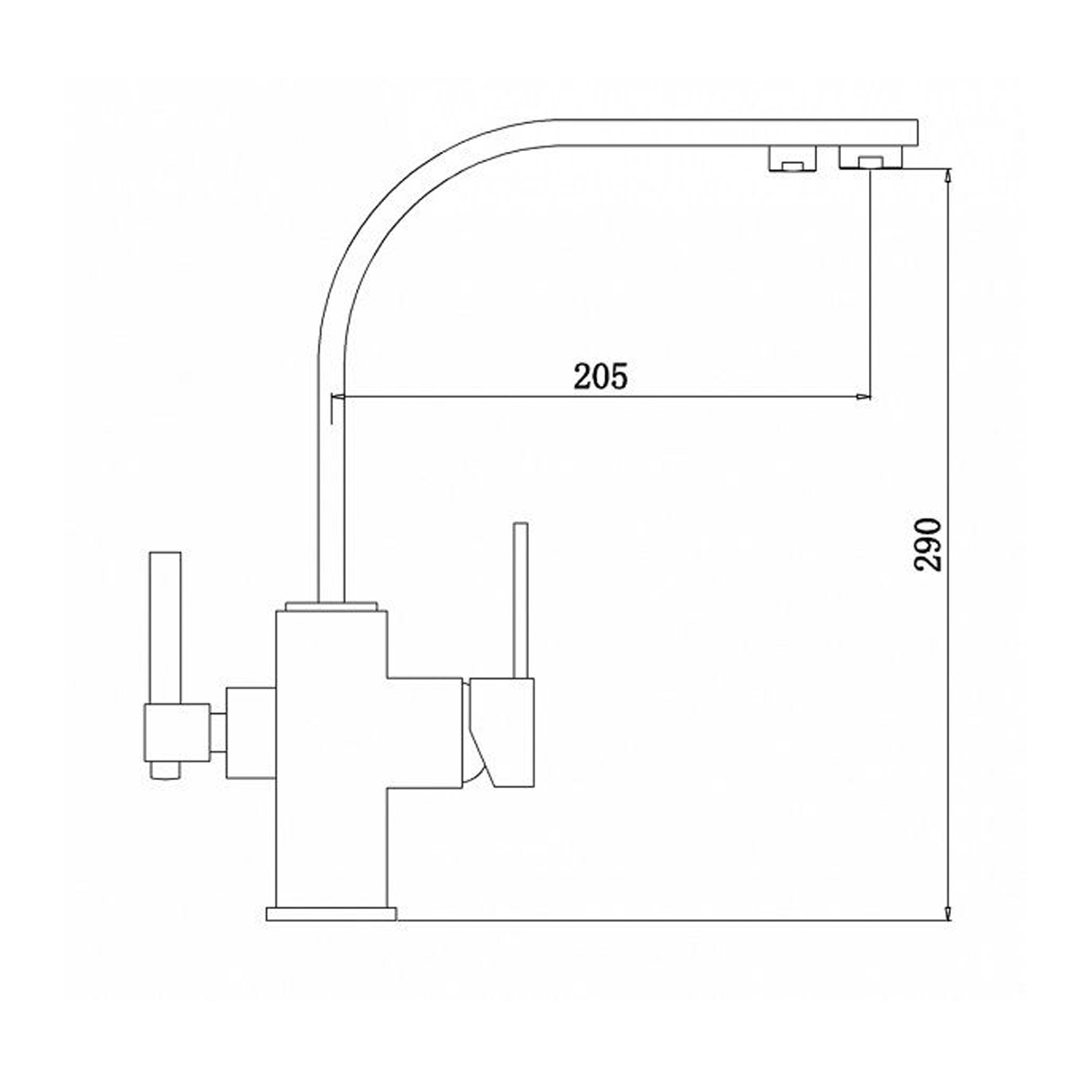 Смеситель для кухни с подключ. к фильтру питьев. воды zr 332 yf satin "zorg"