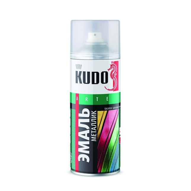 Краска аэрозоль  металлик бирюза  520 мл (6) "kudo" ku-1055