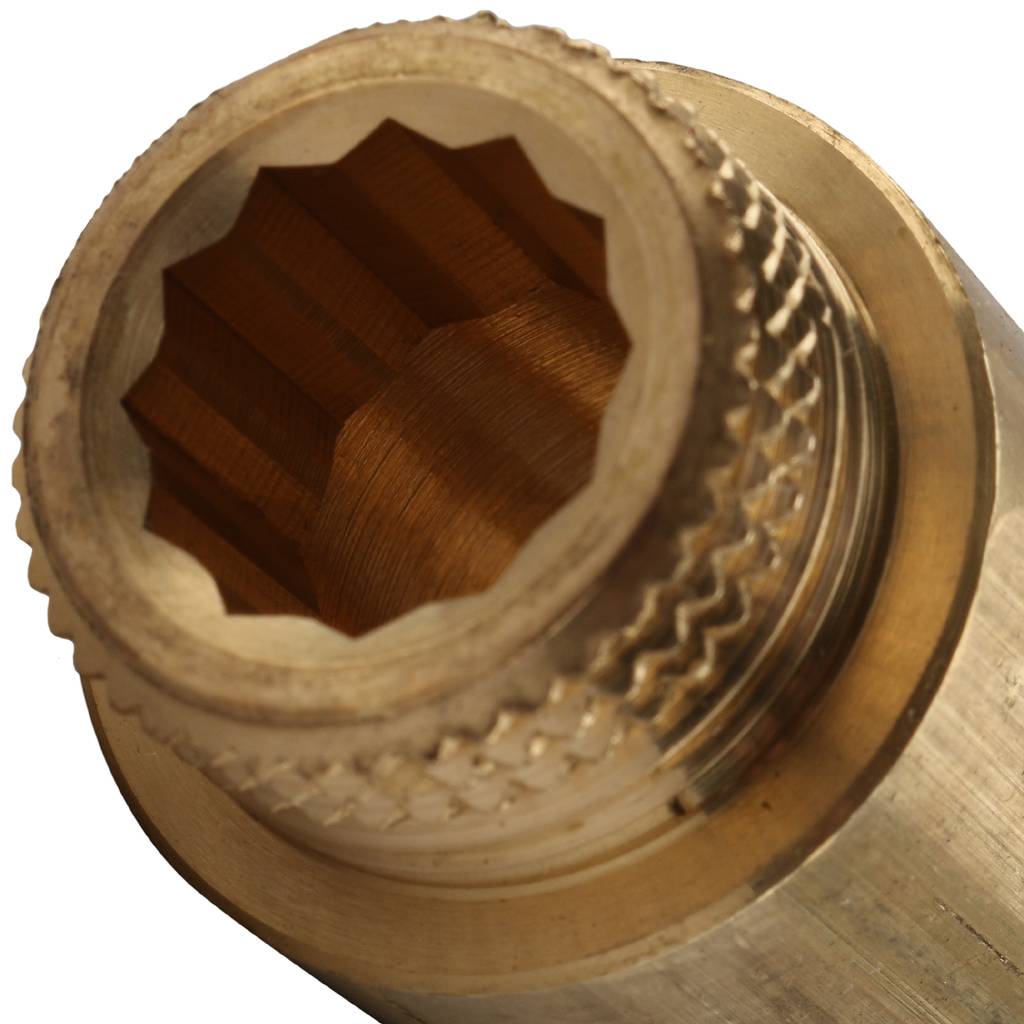 Удлинитель резьбовой 1/2" x 50 мм НР-ВР латунь TIEMME