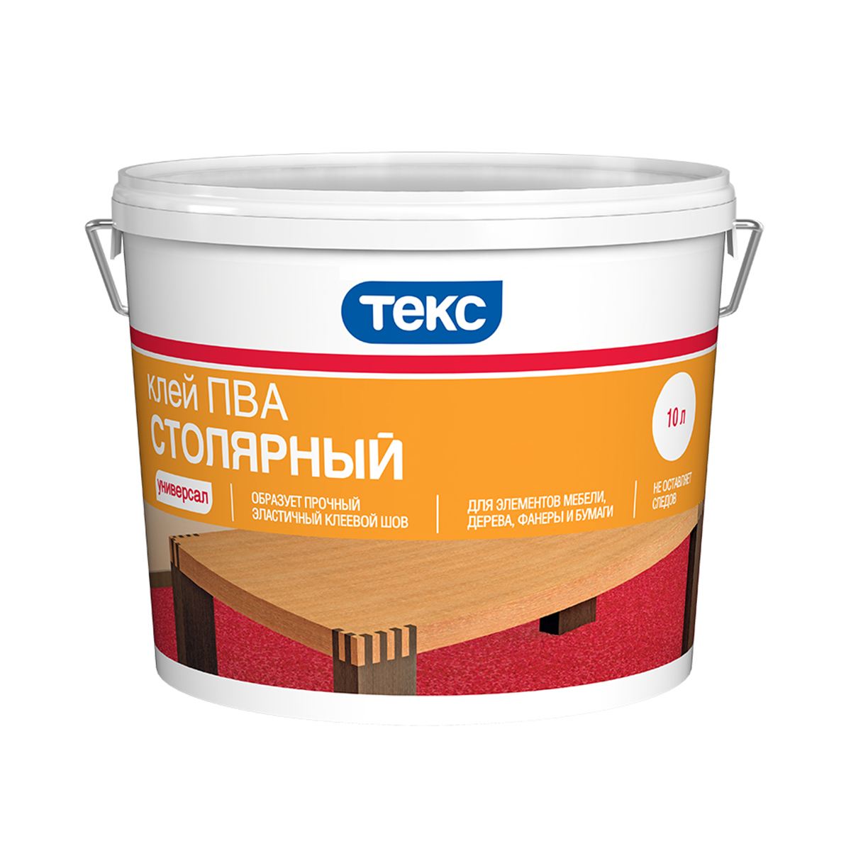 Клей пва столярный  "универсал" 10 л (1) текс