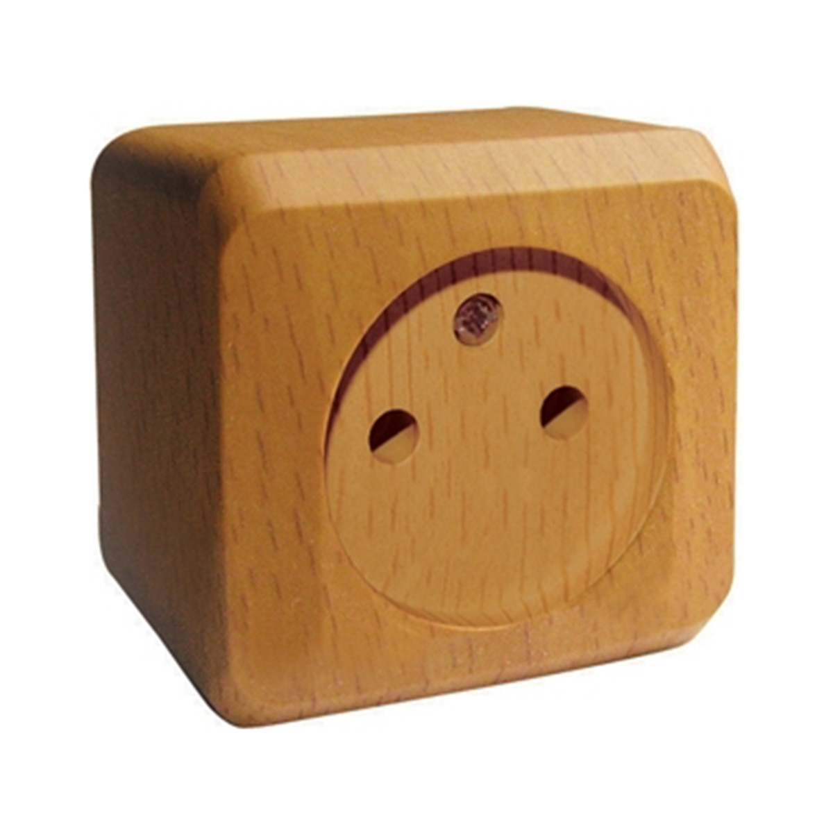 Розетка открыт. уст. "этюд" 1 местн. 16а, бук (1/25/200) "schneider"