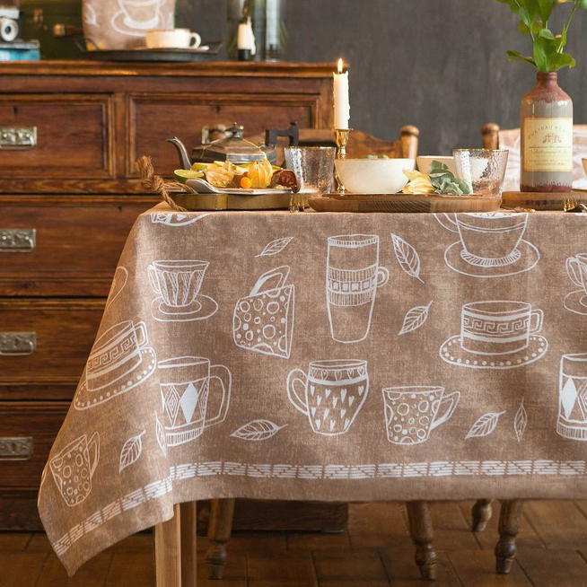 Скатерть "доляна" cup of tea  220*144 см (1/16) 4682763