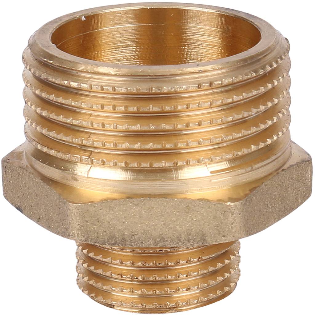 Ниппель резьбовой НР 1" x 3/4" латунь TIEMME
