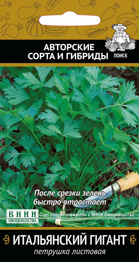 Семена петрушка "итальянский гигант" (а) 3 г (10/100) "авторские сорта и гибриды"
