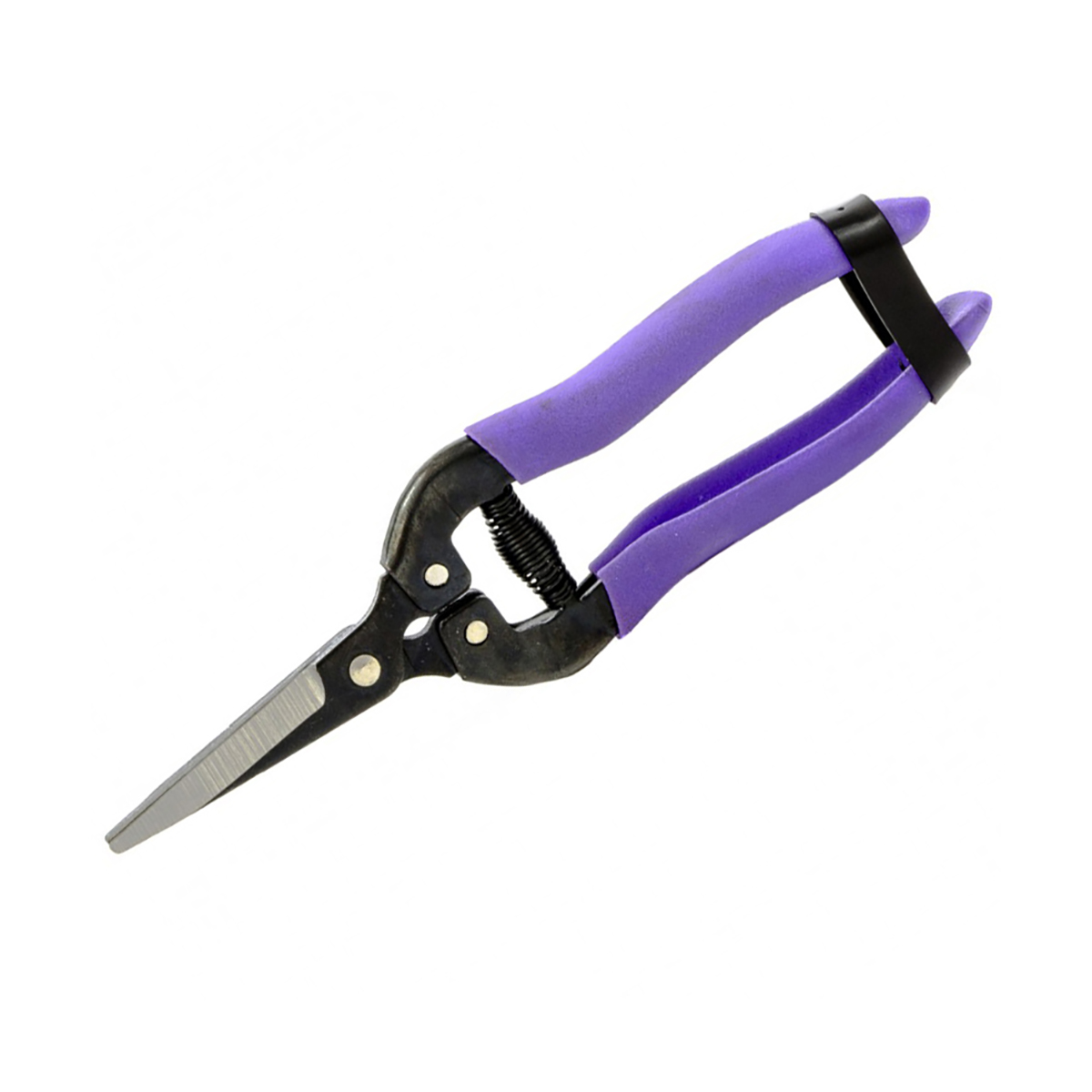 Секатор цветочный 180 мм, металлич. обрезин. рукоятки (синий) (1/24/96) "palisad"