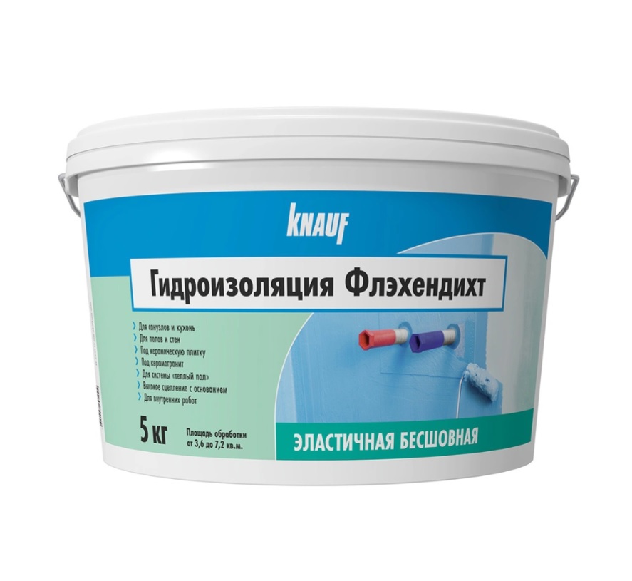 Гидроизоляция KNAUF (КНАУФ) Флэхендихт 5 кг