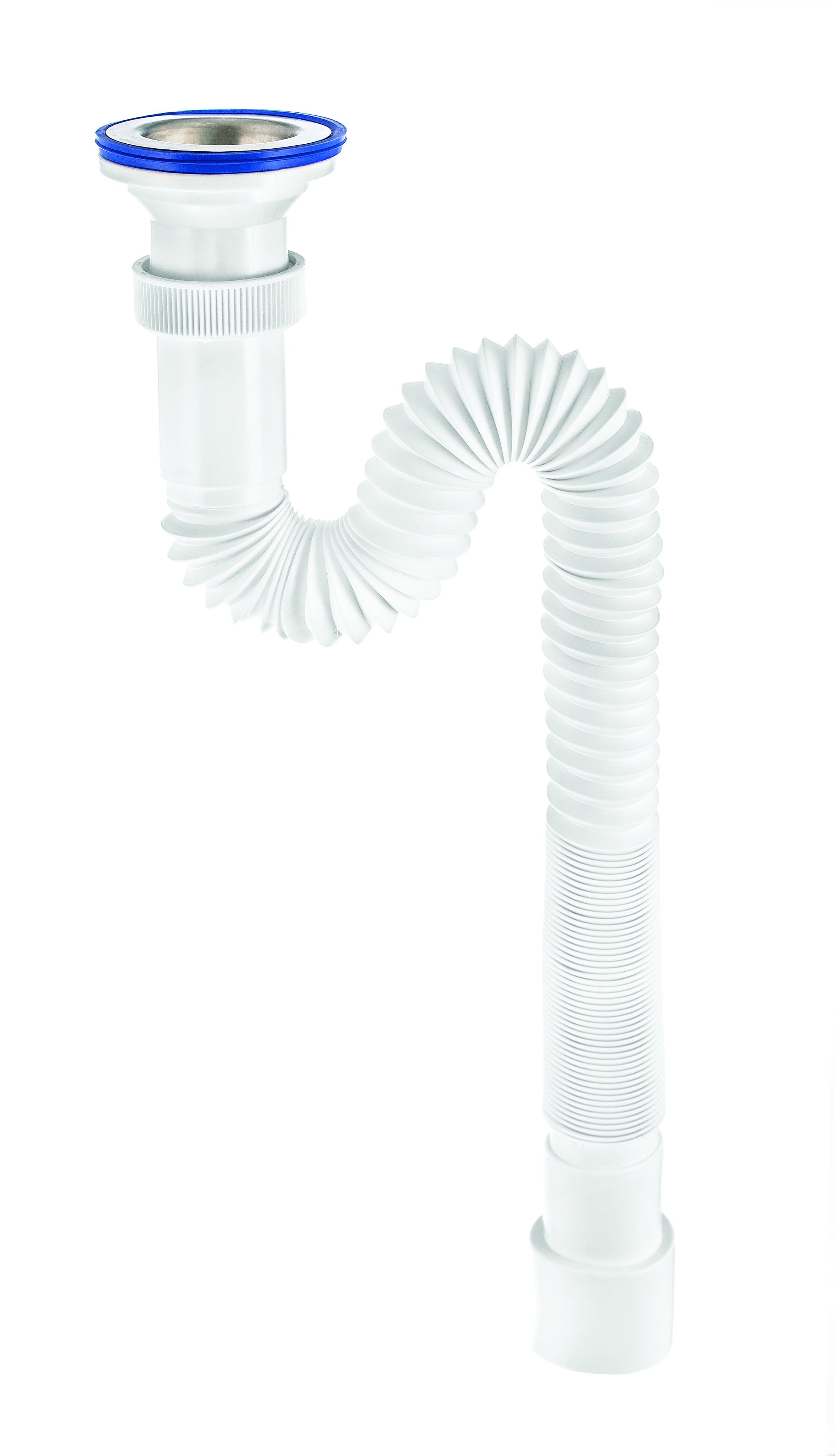 Сифон гофр. "элит мини" с нерж. чашкой 70 мм удлин. (1/50) "вирпласт"