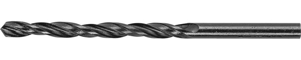 Сверло ТЕВТОН по металлу, быстрорежущая сталь, 4,0x45x75мм, 10 шт
