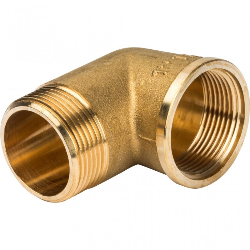 Угол резьбовой ВН 1"1/4 латунь STOUT