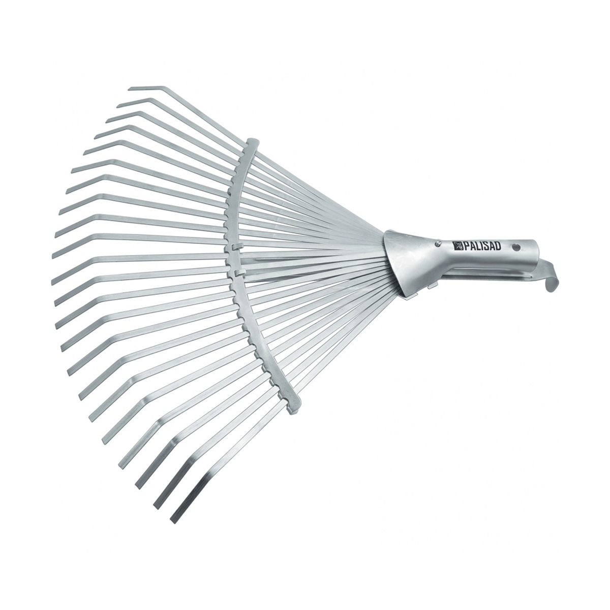 Грабли веерные стальные раздвижные 22 зуба 300-480 мм оцинков., без черенка (1/40) "palisad"
