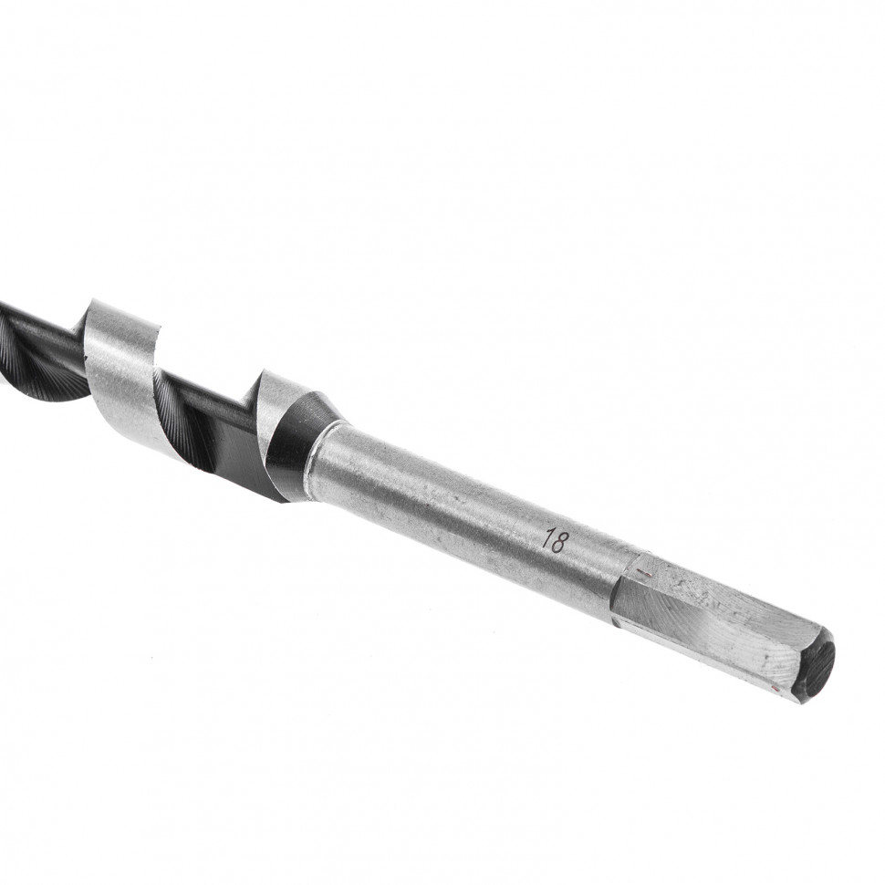 Сверло по дереву шнековое, 18 х 350 мм, шестигранный хвостовик Matrix (70136)