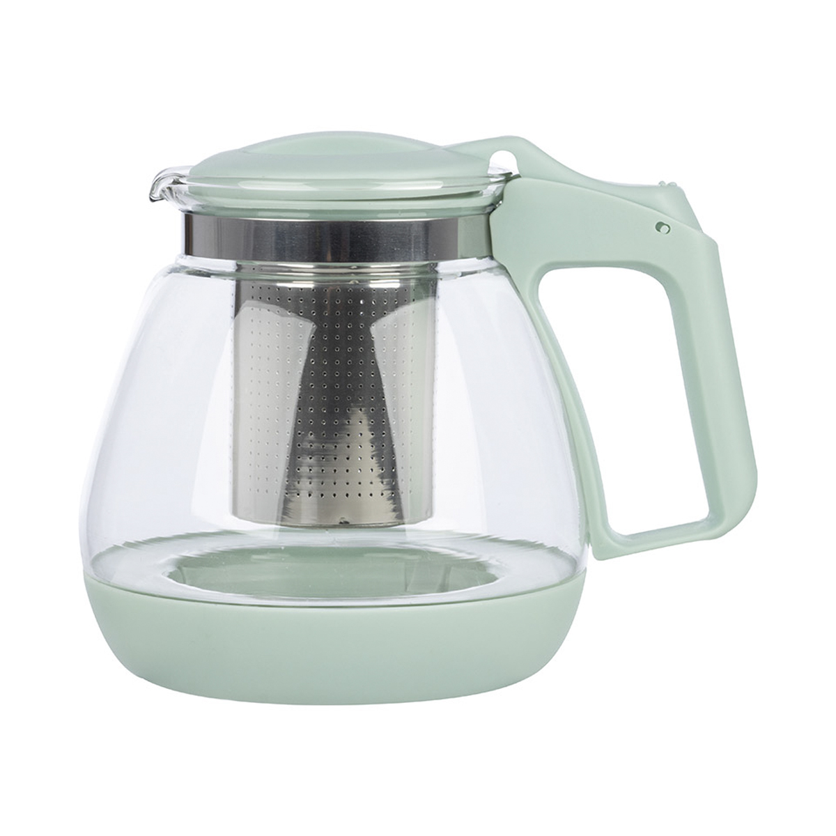 Чайник завар. стекло "mentolo" 1,1 л, усил. фильтр нержав. (1/36) "mallony"