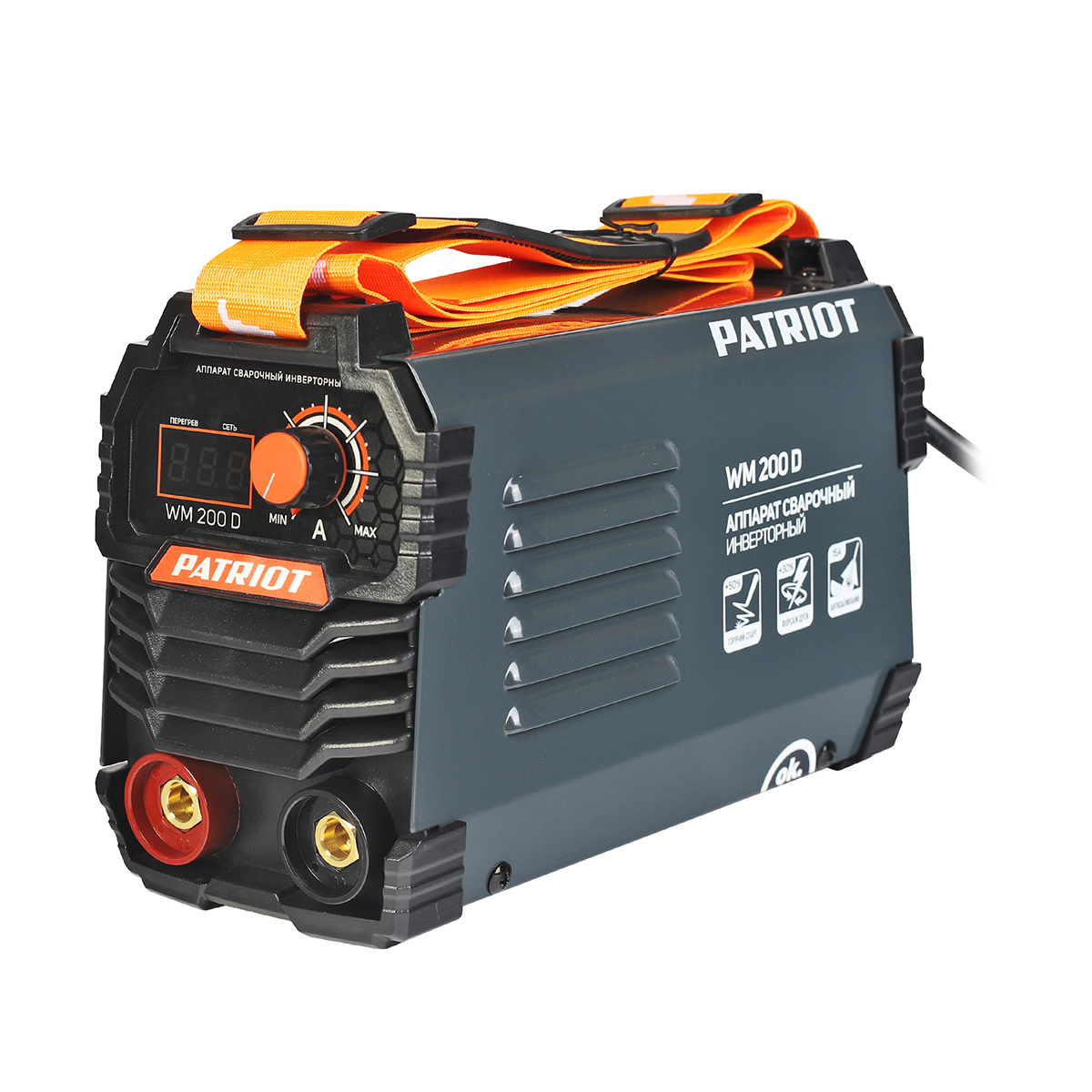 Сварочный аппарат wm200d mma  9,1 квт (1/4) "patriot" 605302020