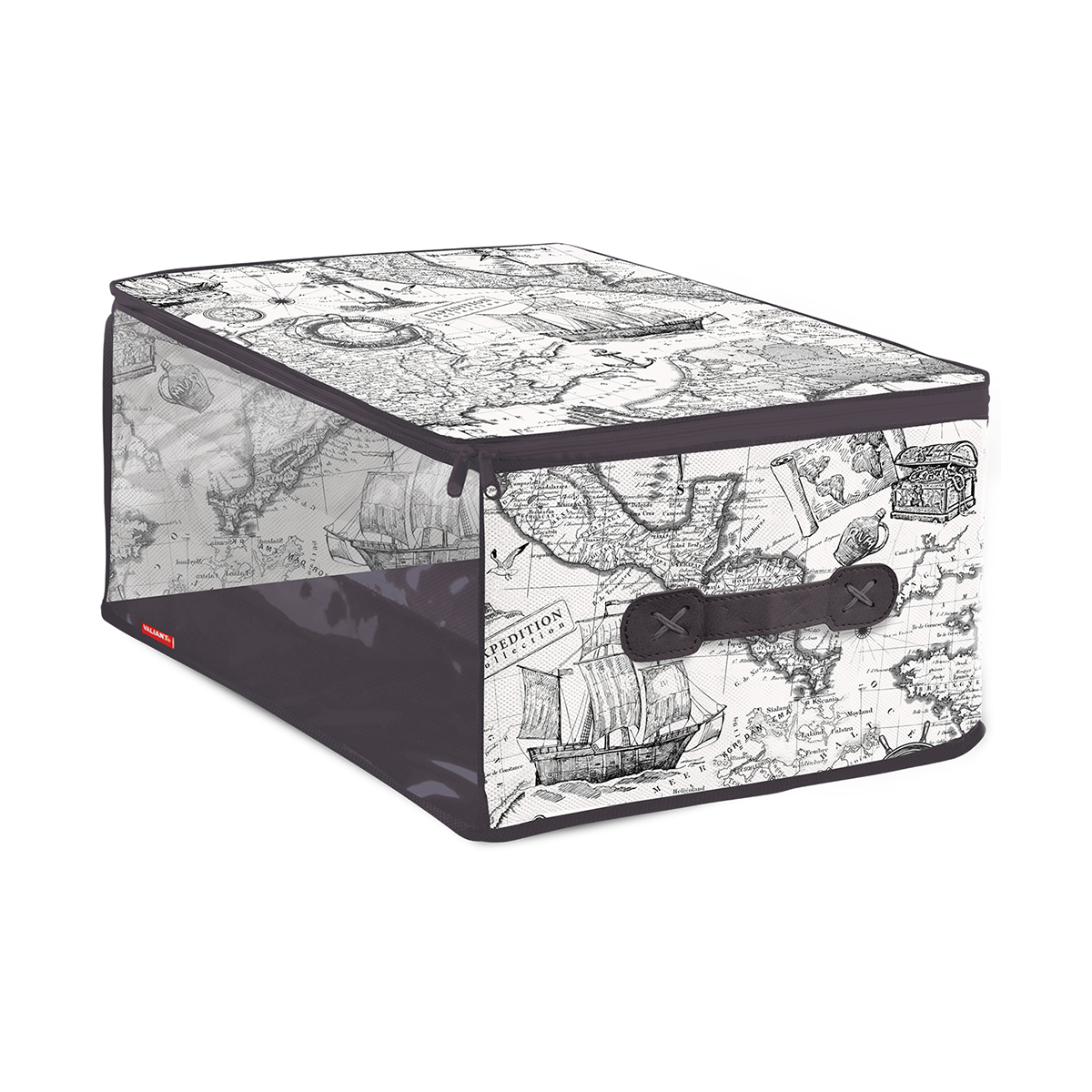 Кофр для хранения "expedition" 35*30*20 см с застёжкой-молнией (1/24) "valiant" ex-cb-s