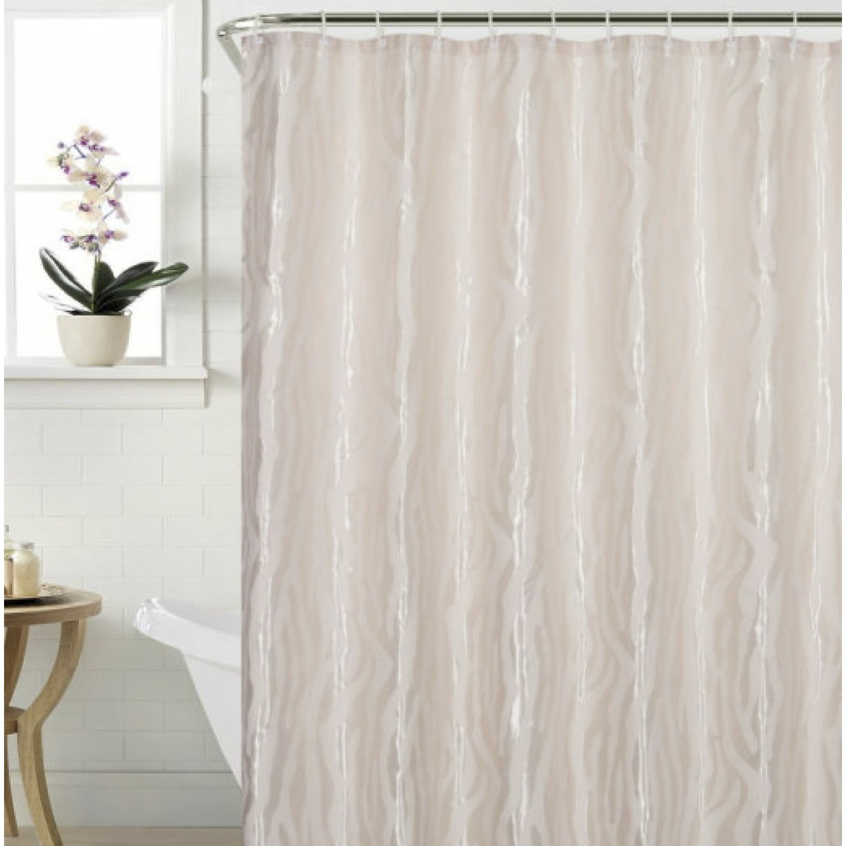 Штора для ванной 180*200 см (полиэстер) "geo" (1/20) "swensa" swc-90-87-lgy