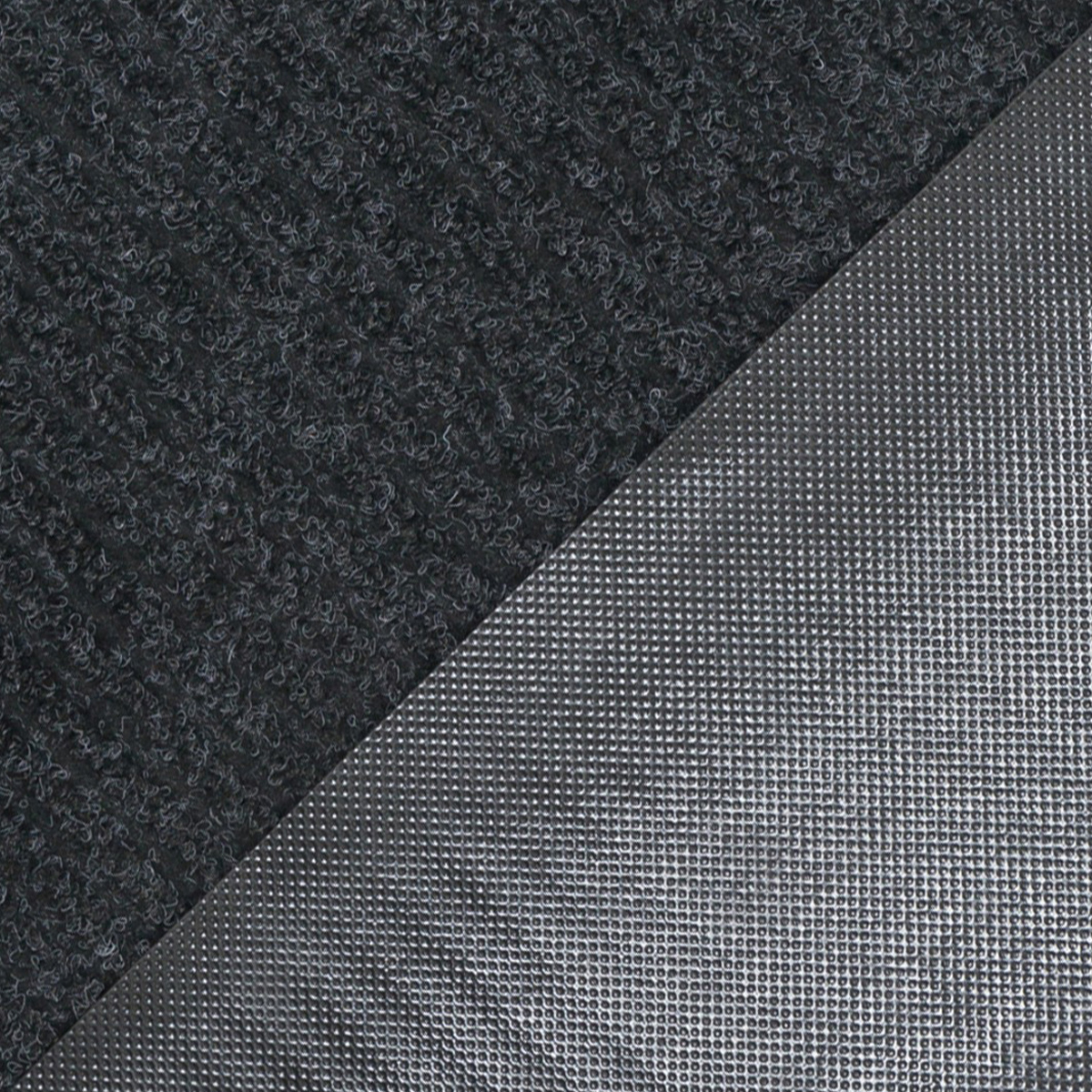 Коврик влаговпитывающий "ребристый"  80*120 см (черный) (1/5) "sunstep" 35-063