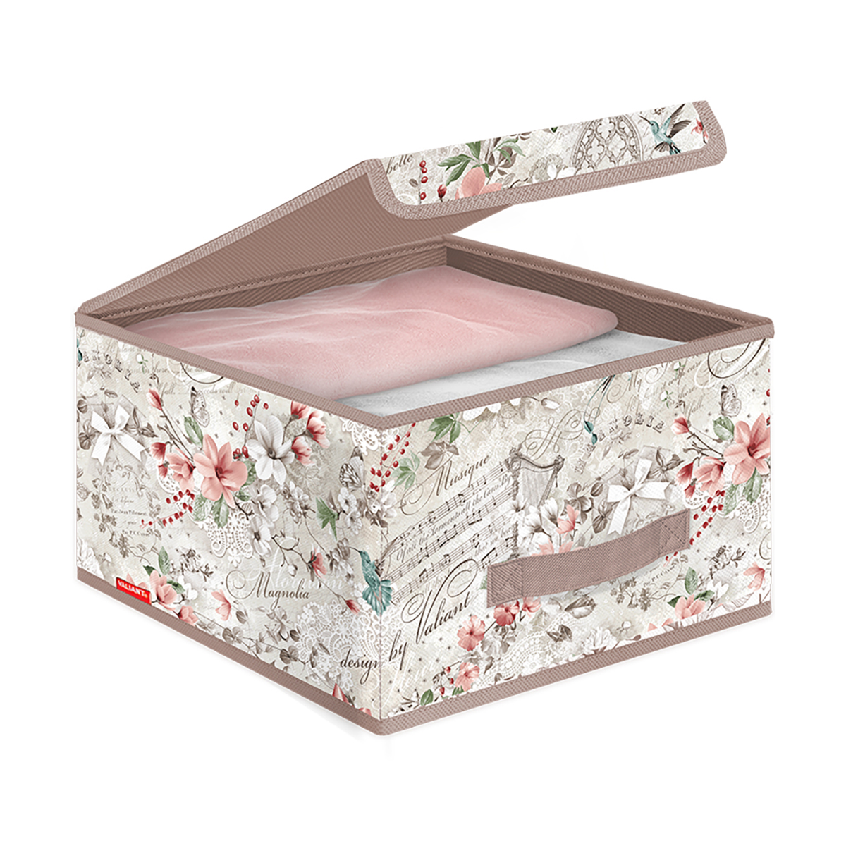 Короб для хранения "jardin" 28*30*16 см с крышкой (1/24) "valiant" jr-box-ls