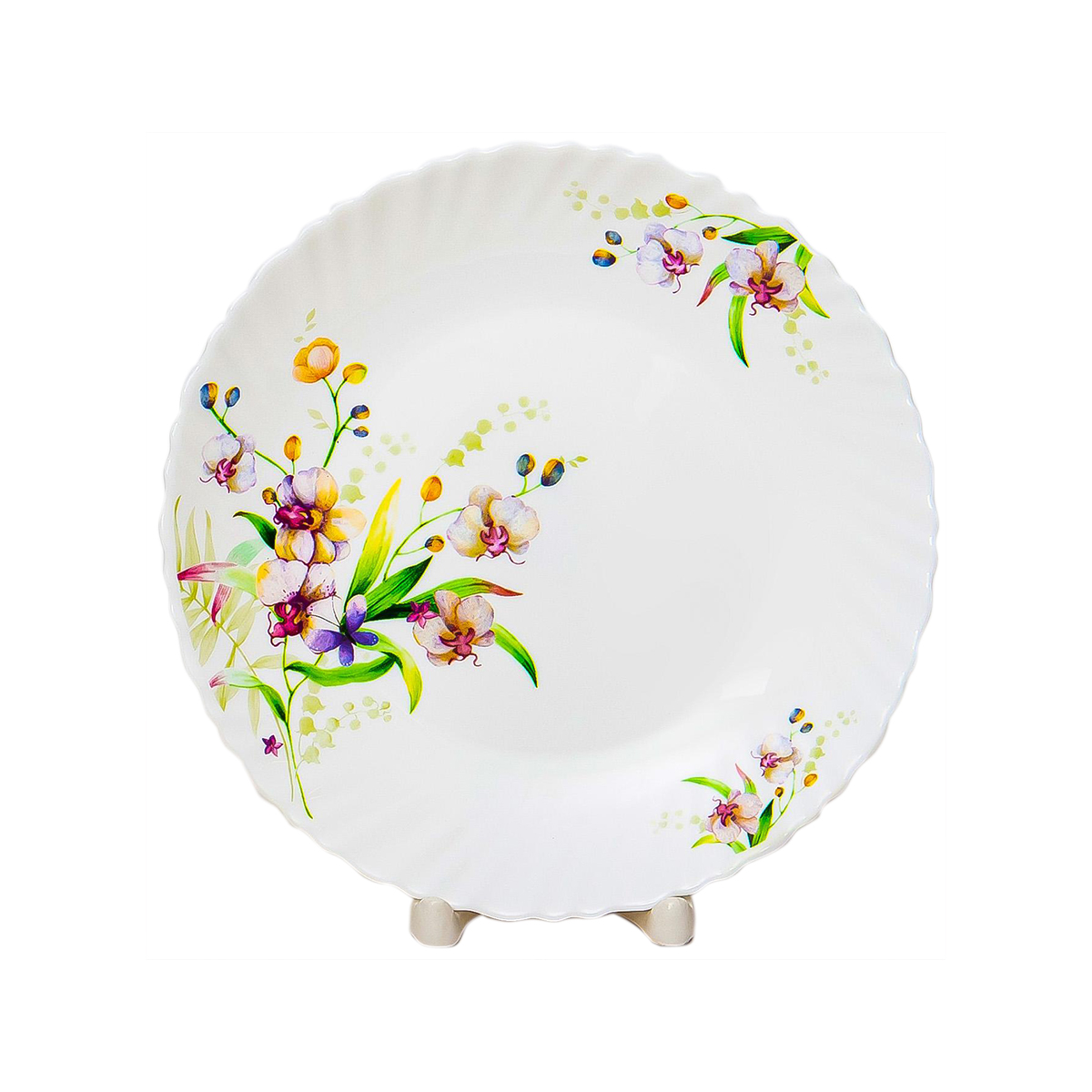 Тарелка обеденная "английский сад" 19 см (1/6/48) "olaff" 131-21025