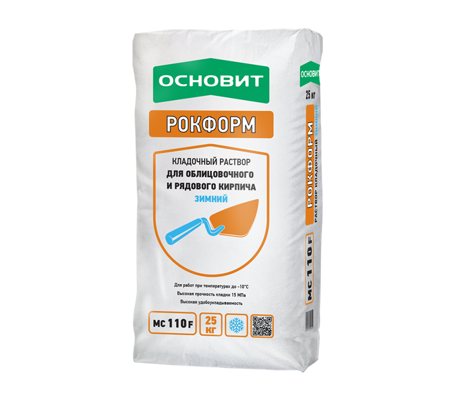 Кладочный раствор ОСНОВИТ РОКФОРМ МС110 F Зимний 25 кг