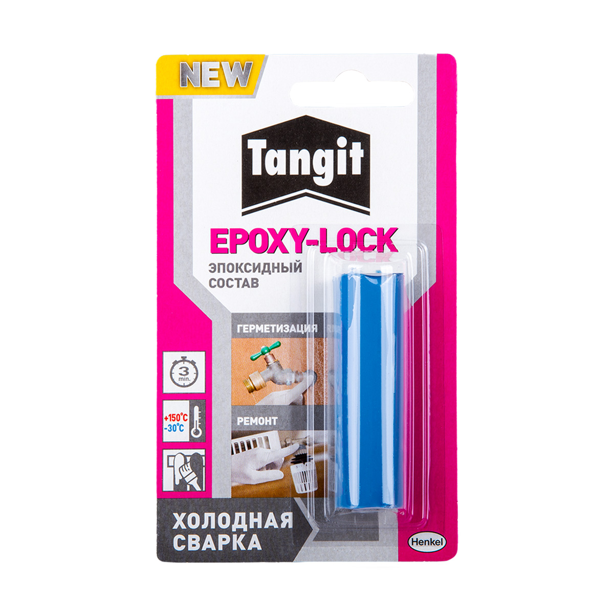 Состав эпоксидный тангит epoxy-lock (холодная сварка) 48 г (1/32)  хенкель