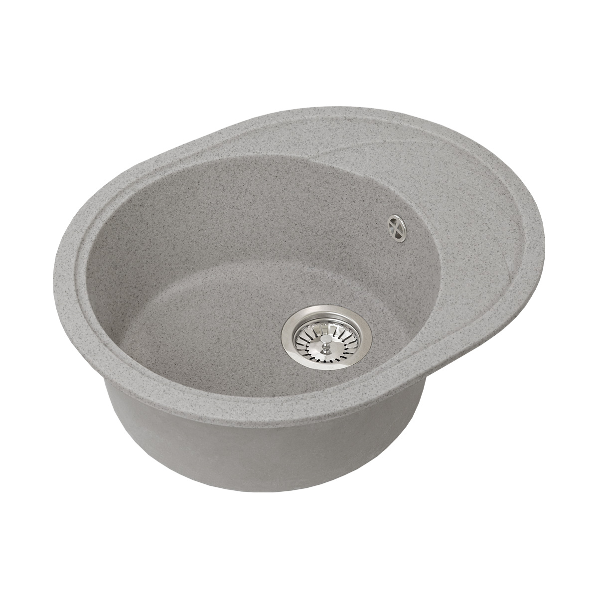 Мойка для кухни врезная искуств. камень gs-18k-309 с крылом 570*445 мм темно-серая "granstones"
