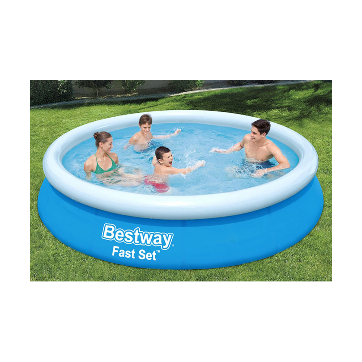 Бассейн с надувным бортом круглый 366 х 76 см, 5377 л (1) "bestway" 57273