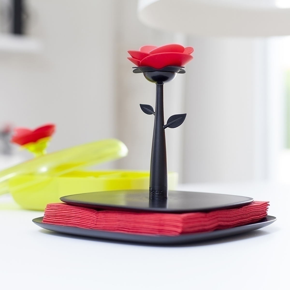 Салфетница "rose" черная (1/4) "vigar" 5329