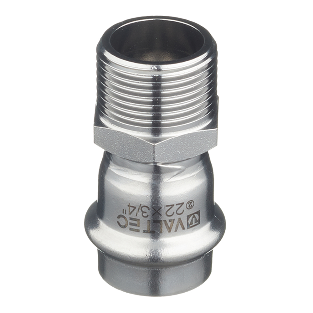 Муфта пресс-Н 22 мм х 3/4" нержавеющая сталь VALTEC