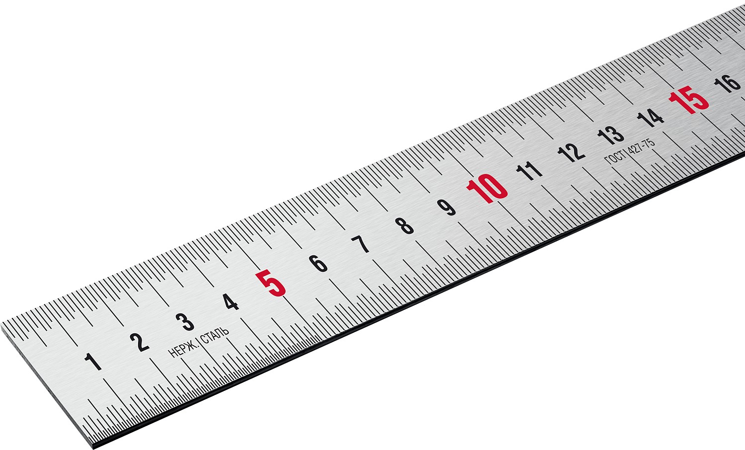 ЗУБР Про-15, длина 0.15 м, усиленная нержавеющая линейка, Профессионал (34280-015)