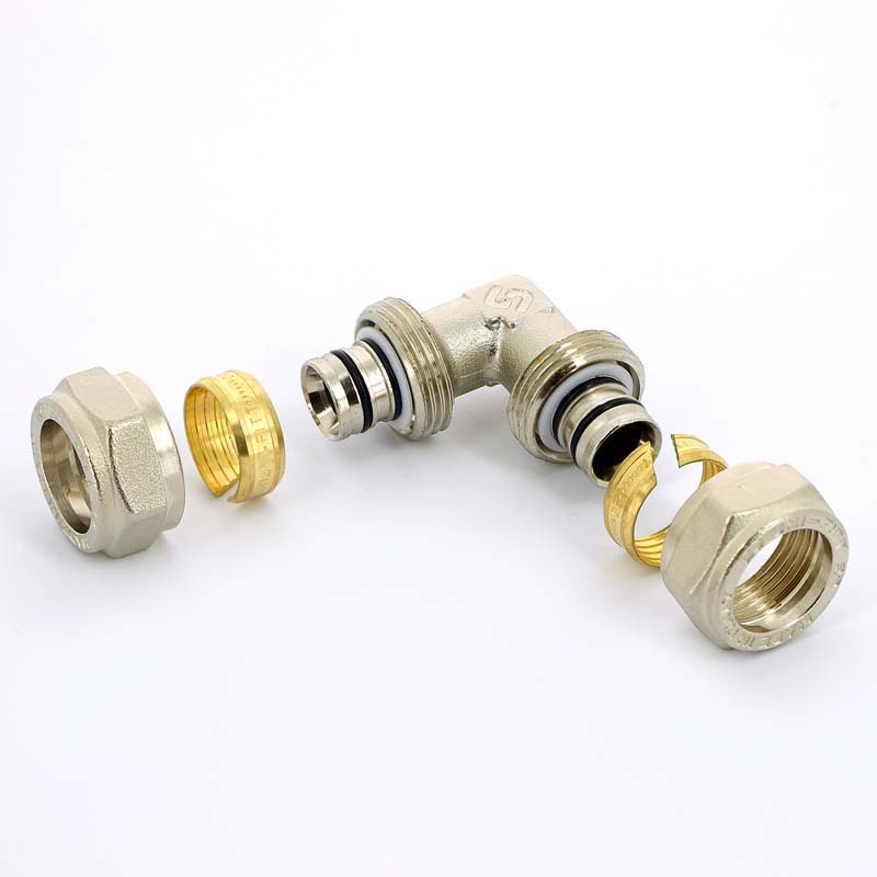 Обжимной равнопроходной угол 20 х 20 мм, 90° UNI-FITT