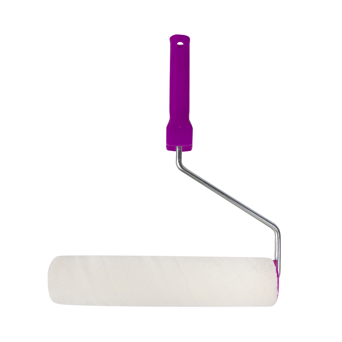 Валик велюр для лака d48/250 мм (ворс 4 мм) бюгель 8 мм (в сборе) (1/36) "krafor" 010-0250