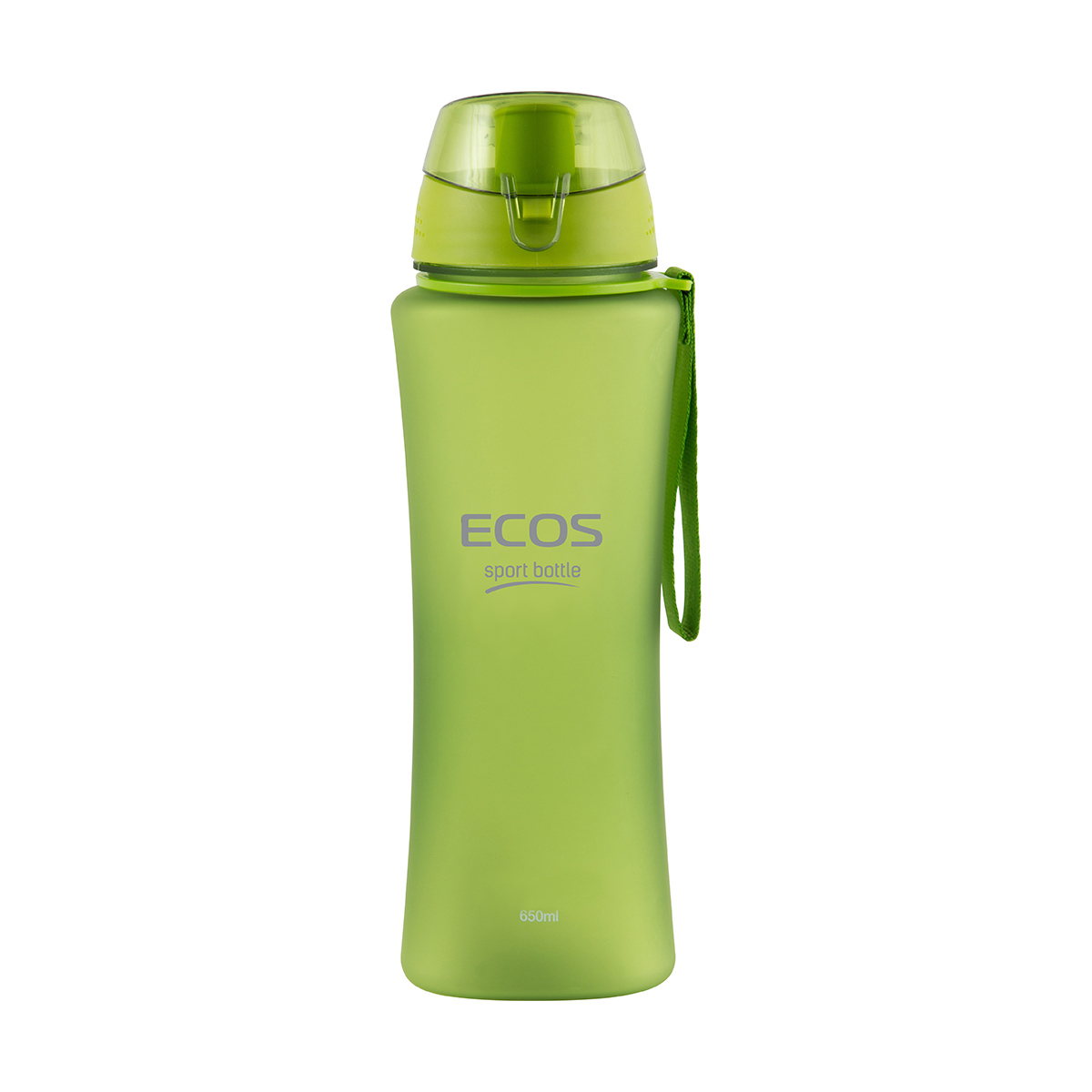 Бутылка для воды 650 мл (зеленая) (1/24) "ecos" sk5015