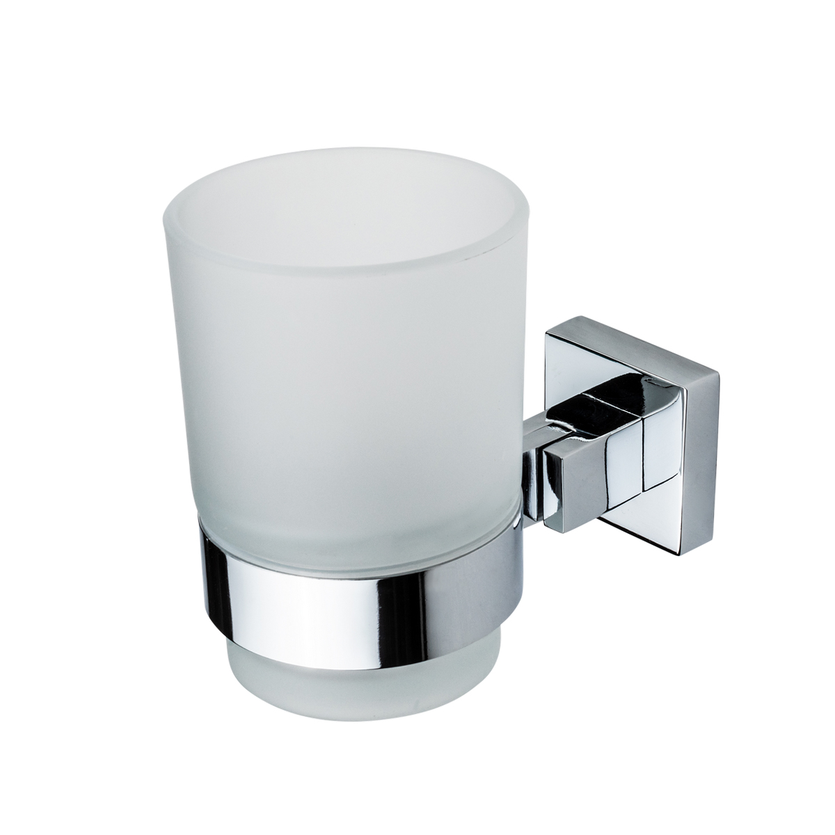 Стакан для ванной комнаты настенный "main" стекло, металл хром. (1/10) "swensa" 10500-04